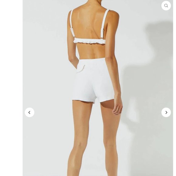 BNWT Solid & Striped Charlie Short - white knit beach shorts - Picture 2 of 3